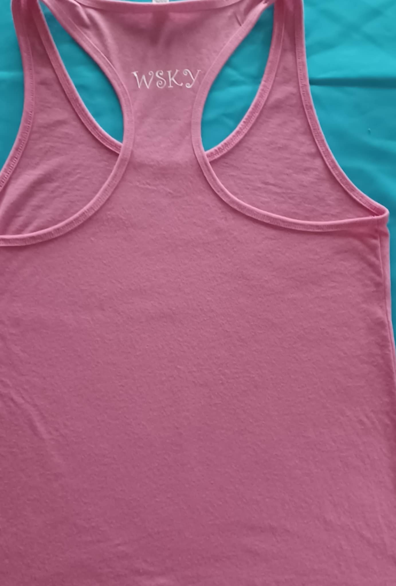Ladies racer back tank top