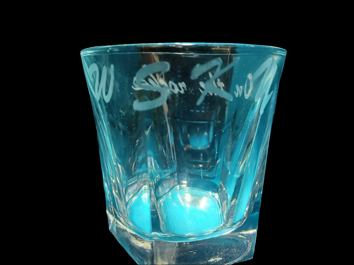 WSKY "on the rocks" bourbon glasses